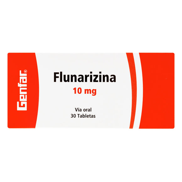 Flunarizina 10mg Genfar 30 tabletas