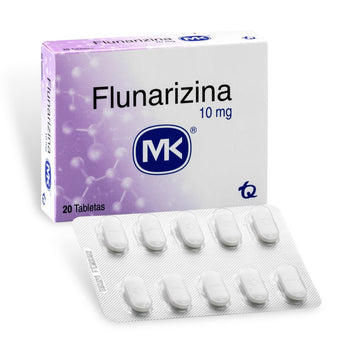 Flunarizina 10mg 30 tabletas — MK (Tecnoquímicas)