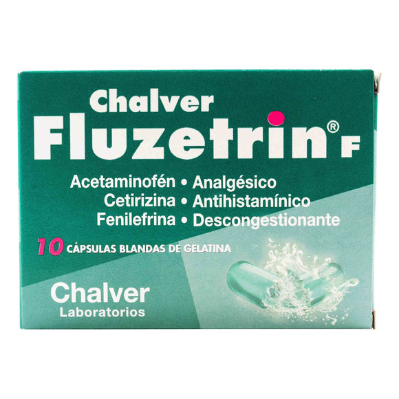 Fluzetrin F 500mg 10 cápsulas — Chalver