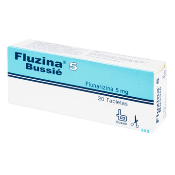 Fluzina flunarizina 5mg 20 tabletas — Bussié