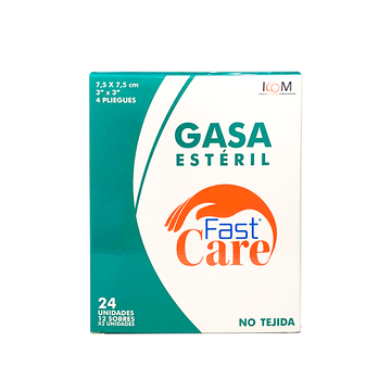 Gasa Estéril No Tejida Verde 3x3 Yardas 12 Sobres — Icom