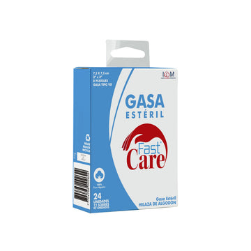 Gasa Fast Care estéril 3x3 yd 12 sobres — Icom