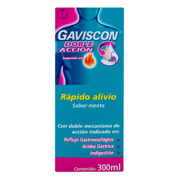 Gaviscon Doble Acción alginato de sodio suspensión 300 ml — Reckitt Benckiser