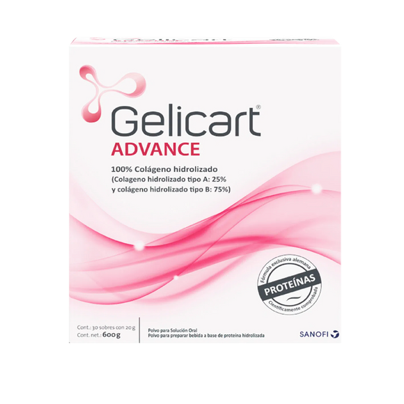 Gelicart Advance colágeno hidrolizado 30 sobres — Opella Healthcare
