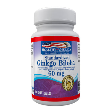 Ginkgo Biloba 60mg 60 Softgels — Healthy America