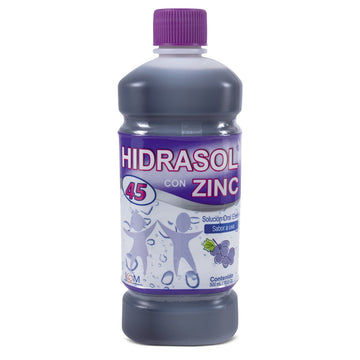 Hidrasol 45 Zinc Uva suero de rehidratación oral 500 ml — Icom