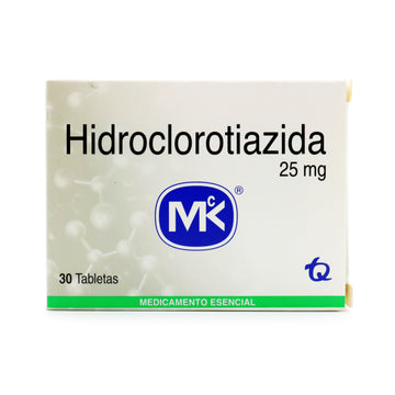 Hidroclorotiazida 25mg 30 Tabletas — Mk