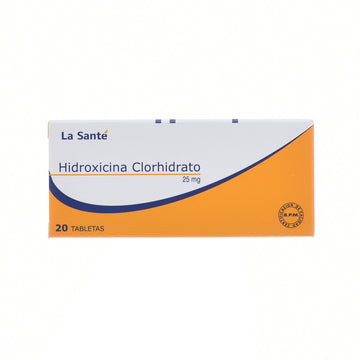 Hidroxizina 25 mg 20 Tabletas — La Santé