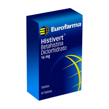 Histivert Betahistina 16mg 30 Tabletas — Eurofarma