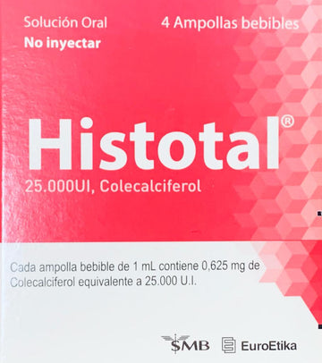 Histotal 25.000 UI 4 ampollas bebibles — Euroetika