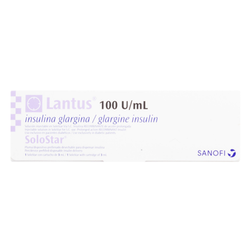 Lantus insulina glargina 100 U/mL SoloStar lapicero precargado — Sanofi