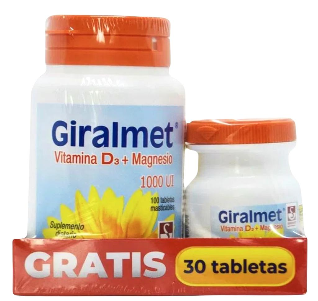 GIRALMET VITAMINA D 1000 U.I. 100 TBS GTS 30 TAB - (CG15%)