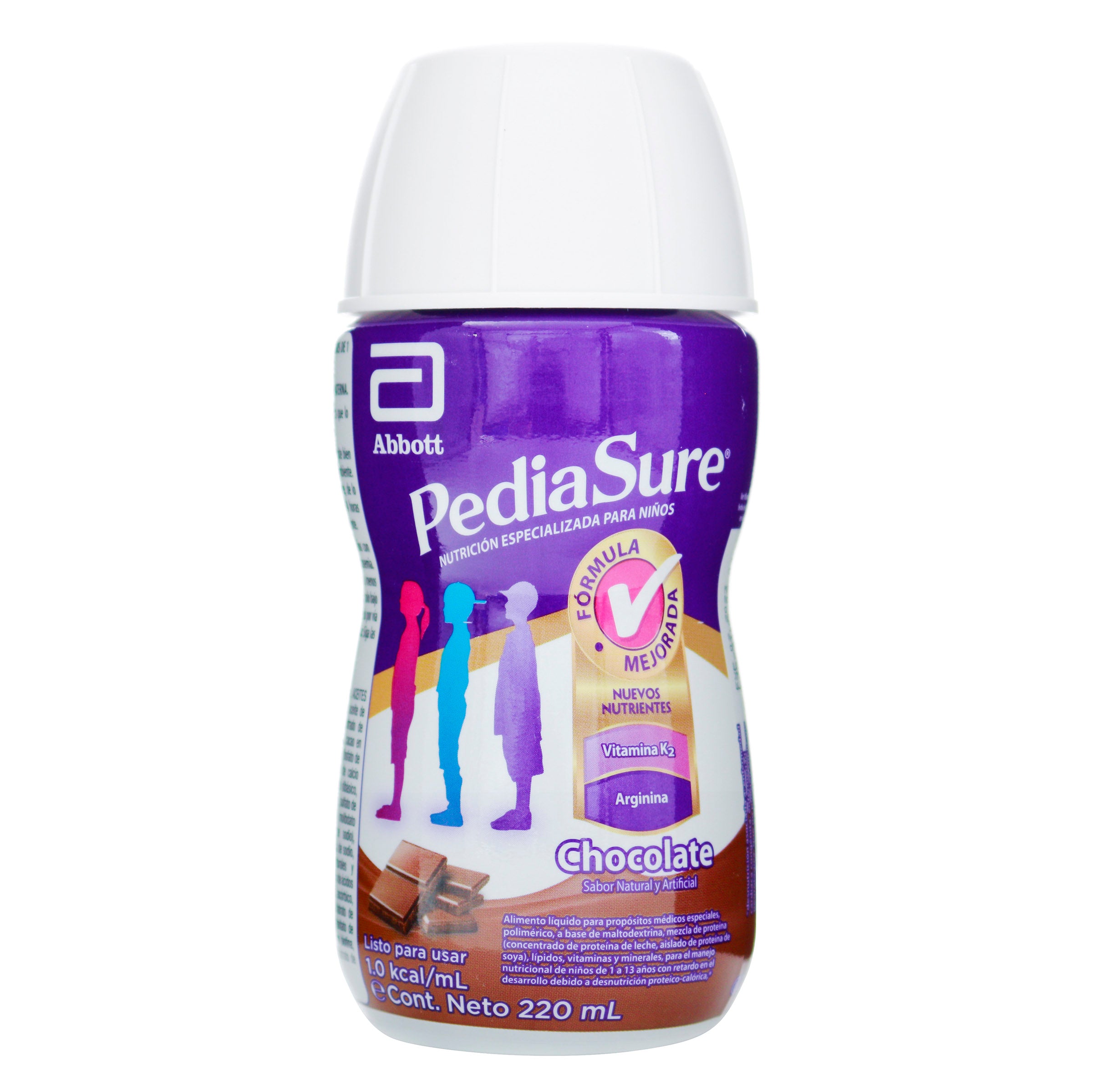 PEDIASURE LIQUIDO CHOCOLATE BOTELLA RPB 220 ML