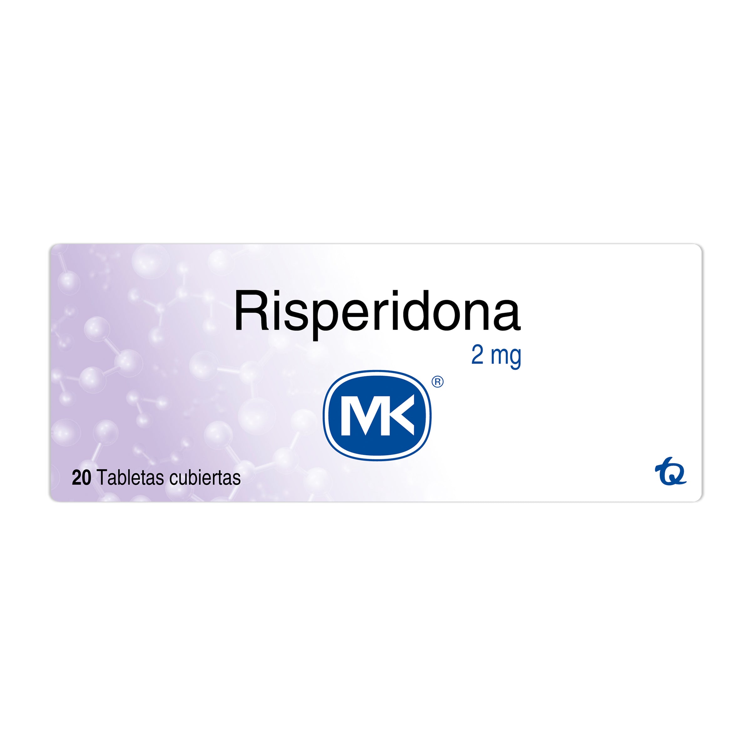 RISPERIDONA 2 MG 20 TABLETAS MK