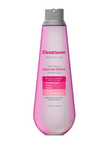 AGUA MICELAR TRIFASICA CICATRICURE 400 ML - Uno A Droguerias