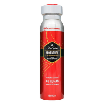 DESODORANTE OLD SPICE ADVENTURE SPRAY 93 GR/ 150 ML - Uno A Droguerias
