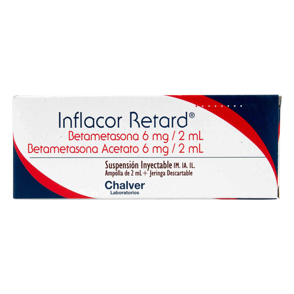 Inflacor Retard 6+6 mg 2 ml ampolla — Chalver