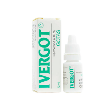Ivergot 0.6% gotas ivermectina solución oral 5 ml — Licol