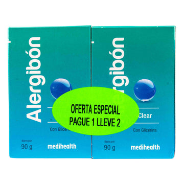 Jabón Alergibon Clear 90 g para piel sensible - Megalabs Medihealth