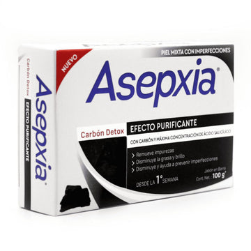 Jabon Asepxia Carbon Detox 100 gr — Genomma Lab