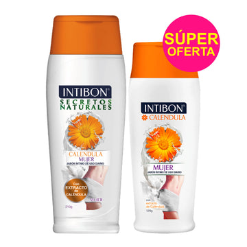 Jabón Intibon Mujer Caléndula 210 ml + 120 ml — Belleza Express