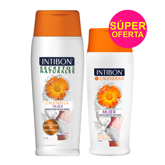 Jabón Intibon Mujer Caléndula 210 ml + 120 ml — Belleza Express