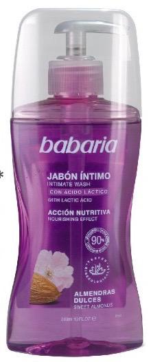 Jabón Íntimo Babaria Almendras Dulces 300ml