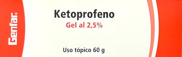 Ketoprofeno gel 2.5% tubo 60 g — Genfar