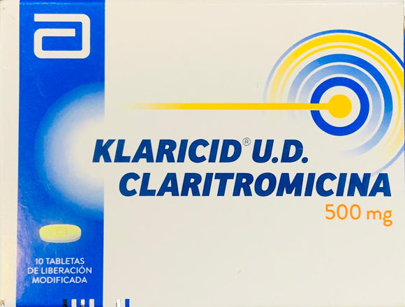 Klaricid UD 500mg — 10 Tabletas
