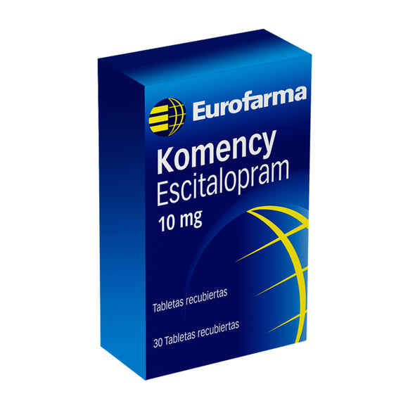 Komency 10mg (escitalopram) 30 tabletas — Eurofarma