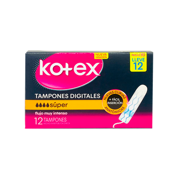 Kotex Tamponex Digital Super Pague 10 Lleve 12 Unidades — Kimberly-Clark