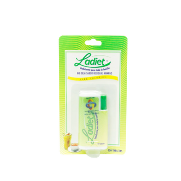 Ladiet Endulzante Dispensador x 150 Tabletas - edulcorante sin calorías con aspartame y acesulfame K