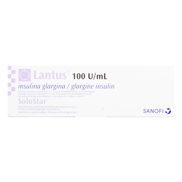 Lantus insulina glargina 100 U/mL SoloStar lapicero precargado — Sanofi