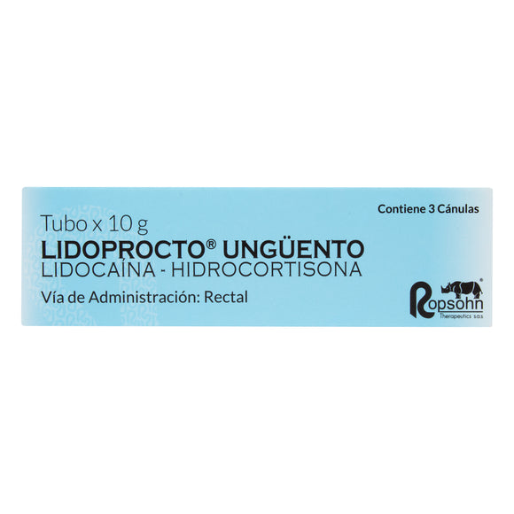 Lidoprocto Ungüento Rectal 10 g — Ropsohn