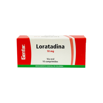 Loratadina 10mg Tabletas caja x10 — Genfar