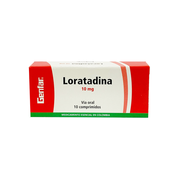 Loratadina 10mg Tabletas caja x10 — Genfar