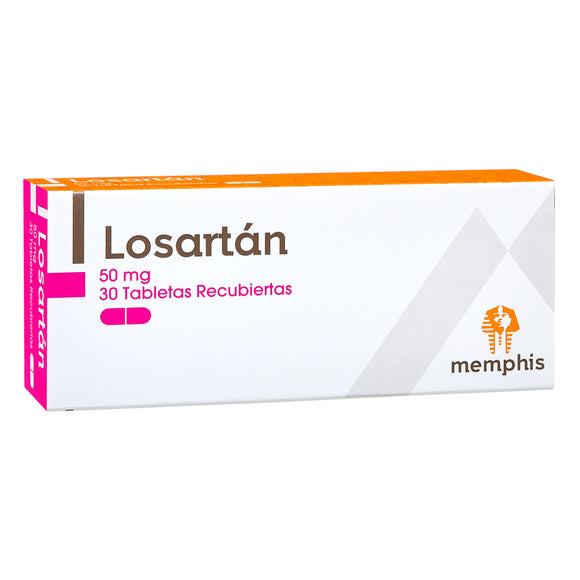 Losartan 50mg 30 Tabletas — Memphis Products