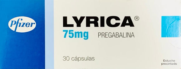 Lyrica pregabalina 75 mg 30 cápsulas — Aspen