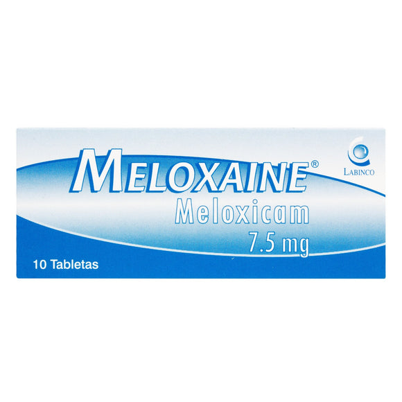 Meloxaine 7.5mg (Meloxicam) 10 Tabletas — Labinco