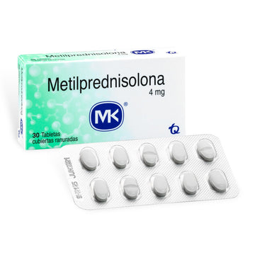Metilprednisolona 4 mg MK 30 tabletas — Tecnoquímicas