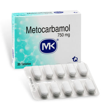 Metocarbamol 750 mg Caja con 20 Tabletas — MK (Tecnoquímicas)