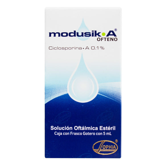 Modusik-A Ofteno ciclosporina 0,1% gotas 5 ml — Sophia