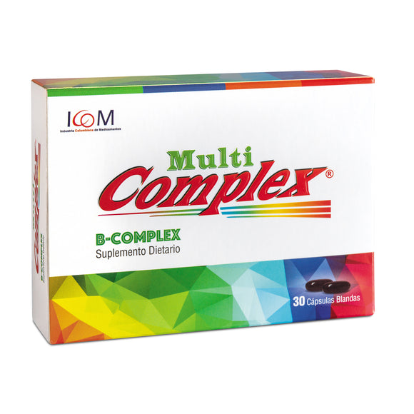 Multicomplex B-Complex 30 Cápsulas Blandas