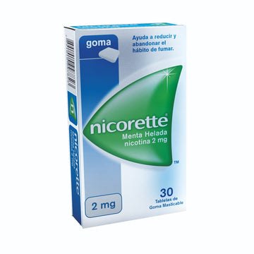 Nicorette Menta Helada Nicotina 2 mg 30 tabletas masticables — Johnson & Johnson