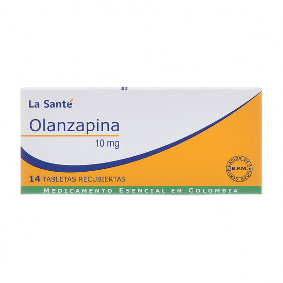 Olanzapina 10 mg 14 Tabletas