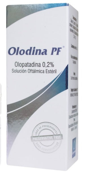 Olodina PF olopatadina solución oftálmica 5 ml — Especialidades Oftalmológicas