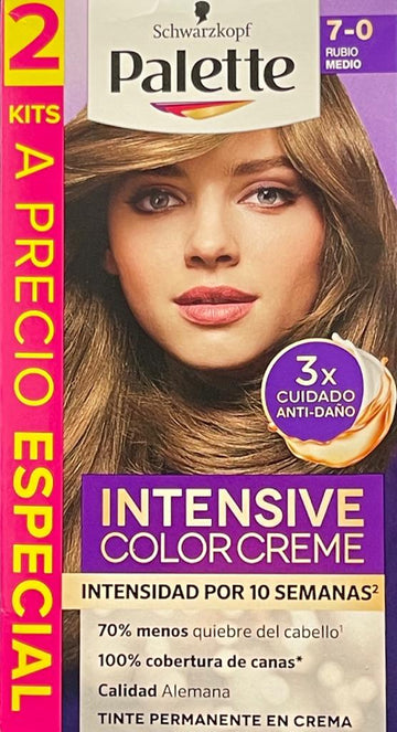 Palette Color Intensive Cream 7-0 Rubio Medio — Henkel