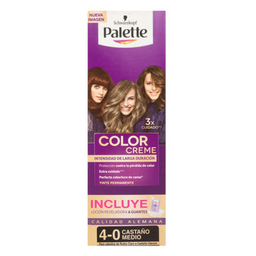 Palette Tinte Capilar 4-0 Castaño Medio con Oxigenante — Henkel