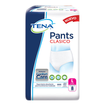 Pañal Tena Pants Clásico Talla L x8 — Familia