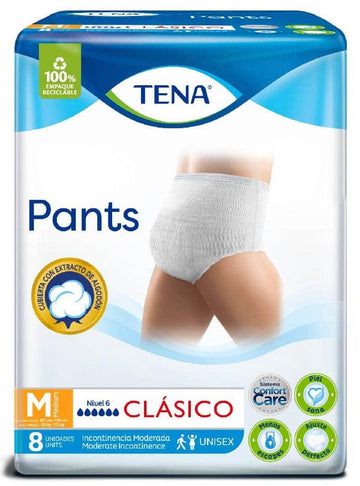 Pañal Tena Pants Clásico Talla M x8 — Familia